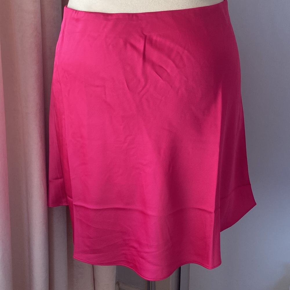 satin mini skirt